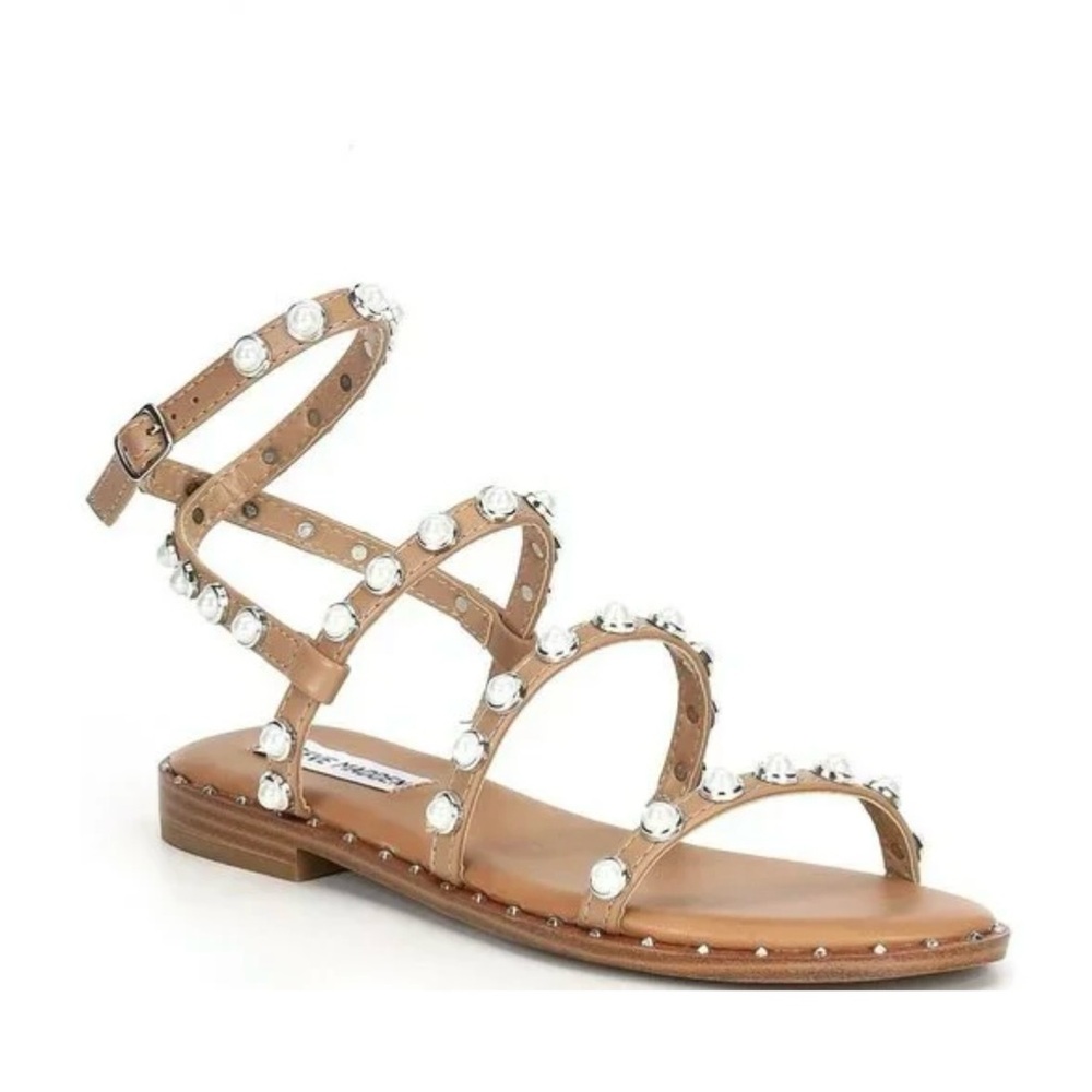 Steve Madden Brown Pearl Sandals - Picture 2 of 3